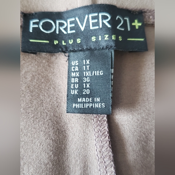 Womens Forever 21 Brown Stretch Slip On Short Skirt Size 1X - Picture 7 of 8